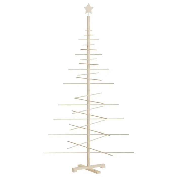 Wooden Christmas Tree 180cm - Solid Pine and Bamboo | Space-Saving DIY Design VIDAXL - Little and Giant Explorers vidaXL