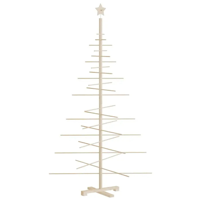 Wooden Christmas Tree 180cm - Solid Pine and Bamboo | Space-Saving DIY Design VIDAXL - Little and Giant Explorers vidaXL