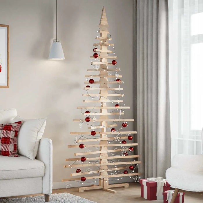 Wooden Christmas Tree for Decoration 210cm - Little and Giant Explorers vidaXL