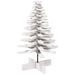 Wooden Christmas Tree - White Pinewood | Holiday Decoration with Rotating Branches VIDAXL - Little and Giant Explorers vidaXL