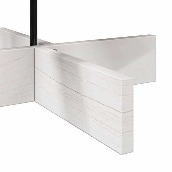 Wooden Christmas Tree - White Pinewood | Holiday Decoration with Rotating Branches VIDAXL - Little and Giant Explorers vidaXL