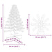 Wooden Christmas Tree - White Pinewood | Holiday Decoration with Rotating Branches VIDAXL - Little and Giant Explorers vidaXL