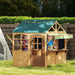 Wooden Wendy House with Service Stations - Little and Giant Explorers AIYAPLAY