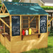Wooden Wendy House with Service Stations - Little and Giant Explorers AIYAPLAY