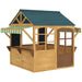 Wooden Wendy House with Service Stations - Little and Giant Explorers AIYAPLAY