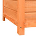 Close-up of wooden dog house corner with natural pine and fir panels
