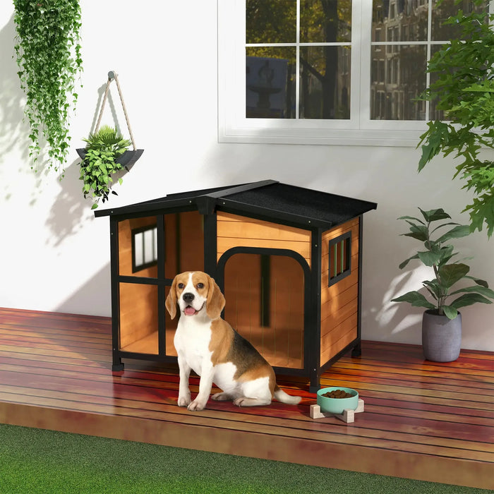 Wooden Dog Kennel with Removable Floor | Large Dogs - Little and Giant Explorers PawHut