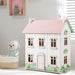 Wooden Dollhouse with Furniture and Accessories - Little and Giant Explorers Costway