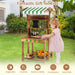 Wooden Double-Sided Mud Kitchen and BBQ Grill | Chalkboard and Accessories COSTWAY - Little and Giant Explorers Costway