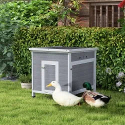 Wooden Duck House – Elevated Design | Openable Top and Removable Floor PAWHUT - Little and Giant Explorers PawHut