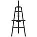 Easel Stand in Black and Solid Wood Pine (53.5 x 95 x 127cm) - Little and Giant Explorers vidaXL