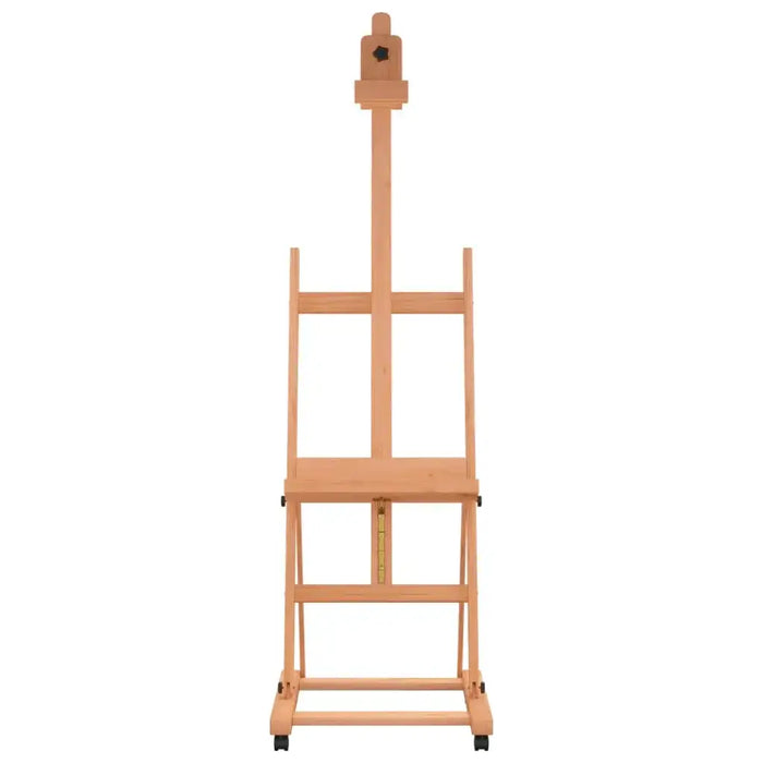 Easel Stand on Wheels in Solid Beech Wood (55 x 53.5 x 178cm) - Little and Giant Explorers vidaXL