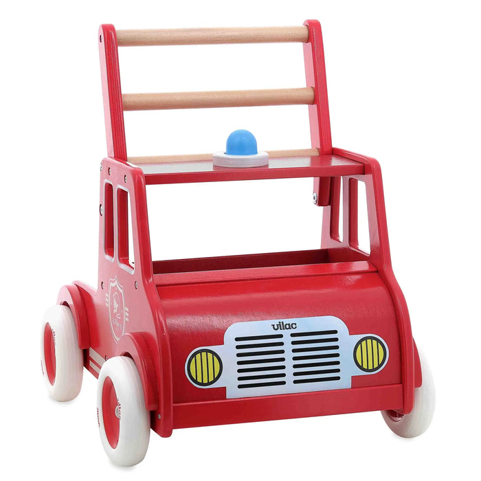 Red Fire Engine Walker | Balance Coordination and Motor Skills Development - Little and Giant Explorers Vilac