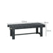 2 Seater Garden Wooden Bench in Grey - Little and Giant Explorers Outsunny