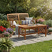 2 Piece Garden Lounge Set in Solid Acacia Wood - Little and Giant Explorers vidaXL