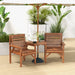 Wooden Garden Love Seat with Coffee Table - Little and Giant Explorers Outsunny