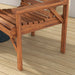 Wooden Garden Love Seat with Coffee Table - Little and Giant Explorers Outsunny