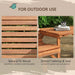 Wooden Garden Love Seat with Coffee Table - Little and Giant Explorers Outsunny