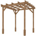 Wooden Garden Pergola with Stable Structure for Climbing Vines (2 x 2m) - Little and Giant Explorers Outsunny