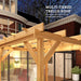 Wooden Garden Pergola with Stable Structure for Climbing Vines (2 x 2m) - Little and Giant Explorers Outsunny