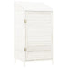 Wooden Garden Shed in White and Solid Wood Fir (55 x 52 x 112cm) - Little and Giant Explorers vidaXL