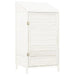 Wooden Garden Shed in White and Solid Wood Fir (55 x 52 x 112cm) - Little and Giant Explorers vidaXL