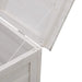 Garden Storage Box in White (50 x 49 x 56.5cm) - Little and Giant Explorers vidaXL