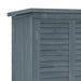 Wooden Garden Storage Cupboard – Grey | Fir Wood - Double Shutter Doors OUTSUNNY - Little and Giant Explorers Outsunny