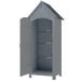 Wooden Garden Storage Shed – Grey Fir Wood | Asphalt Roof - Multi-Tier Shelves OUTSUNNY - Little and Giant Explorers Outsunny