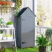 Wooden Garden Storage Shed – Grey Fir Wood | Asphalt Roof - Multi-Tier Shelves OUTSUNNY - Little and Giant Explorers Outsunny