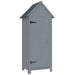 Wooden Garden Storage Shed – Grey Fir Wood | Asphalt Roof - Multi-Tier Shelves OUTSUNNY - Little and Giant Explorers Outsunny