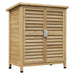 Wooden Garden Storage Shed in Natural (87 x 46.5 x 96.5cm) - Little and Giant Explorers Outsunny