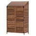 Wooden Garden Storage Shed – Mixed Brown | Fir Wood - Double Doors OUTSUNNY - Little and Giant Explorers Outsunny