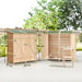 Wooden Garden Storage Shed – Natural Fir | Double-Layer Removable Table OUTSUNNY - Little and Giant Explorers Outsunny