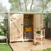 Wooden Garden Storage Shed – Natural Fir | Double-Layer Removable Table OUTSUNNY - Little and Giant Explorers Outsunny