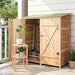Wooden Garden Storage Shed – Natural Fir | Double-Layer Removable Table OUTSUNNY - Little and Giant Explorers Outsunny