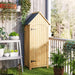 Garden Storage Shed – Fir Wood Outdoor Tool Cabinet | Bitumen Roof with Multi-Tier Layout OUTSUNNY - Little and Giant Explorers Outsunny