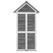 Wooden Garden Tool Shed in Grey (89 x 52.5 x 175cm) - Little and Giant Explorers vidaXL