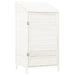 Wooden Garden Shed in White and Solid Wood Fir (55 x 52 x 112cm) - Little and Giant Explorers vidaXL