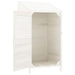 Wooden Garden Shed in White and Solid Wood Fir (55 x 52 x 112cm) - Little and Giant Explorers vidaXL