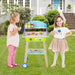 Kids BBQ Grill Playset with Wheels | Interactive Design with Complete Accessories - Little and Giant Explorers Costway