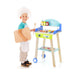 Kids BBQ Grill Playset with Wheels | Interactive Design with Complete Accessories - Little and Giant Explorers Costway