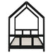 Kids Bed Frame in Black and Solid Wood Pine (90 x 190cm) - Little and Giant Explorers vidaXL
