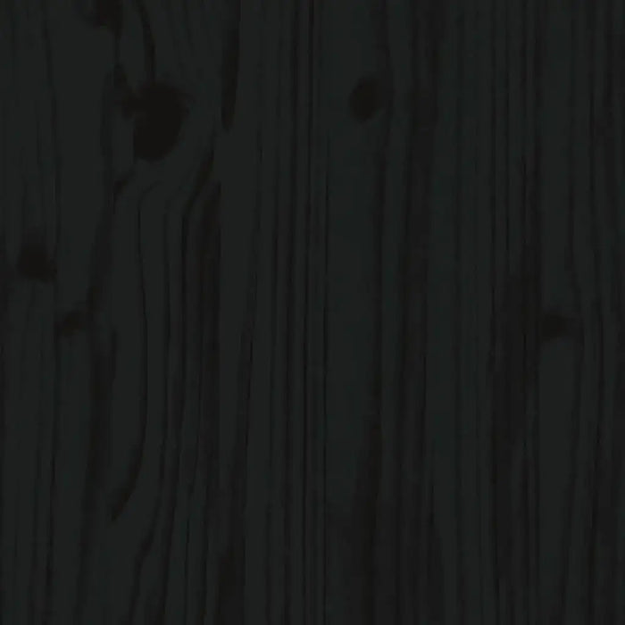 Kids Bed Frame in Black and Solid Wood Pine (90 x 190cm) - Little and Giant Explorers vidaXL