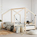 Kids Bed Frame in Solid Wood Pine 2x(80 x 200cm) - Little and Giant Explorers vidaXL
