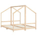 Kids Bed Frame in Solid Wood Pine 2x(80 x 200cm) - Little and Giant Explorers vidaXL