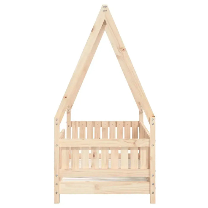 Kids House-Style Bed Frame in Solid Wood Pine (70 x 140cm) - Little and Giant Explorers vidaXL
