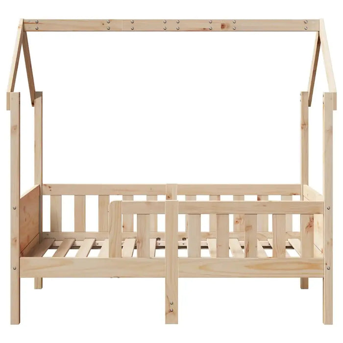 Wooden Kids House Bed Frame - Pine 80x160cm | Playful Design with Rails VIDAXL - Little and Giant Explorers vidaXL