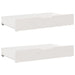 Kids Bed Frame with Drawers in White and Solid Wood (80 x 200cm) - Little and Giant Explorers vidaXL