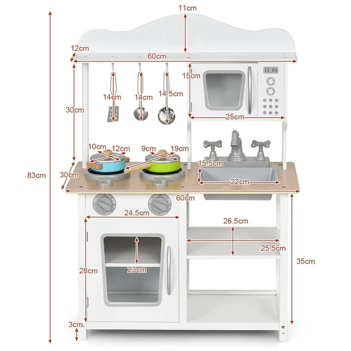 Kids Kitchen Playset | Realistic Cooking Experience with Interactive Features - Little and Giant Explorers Costway